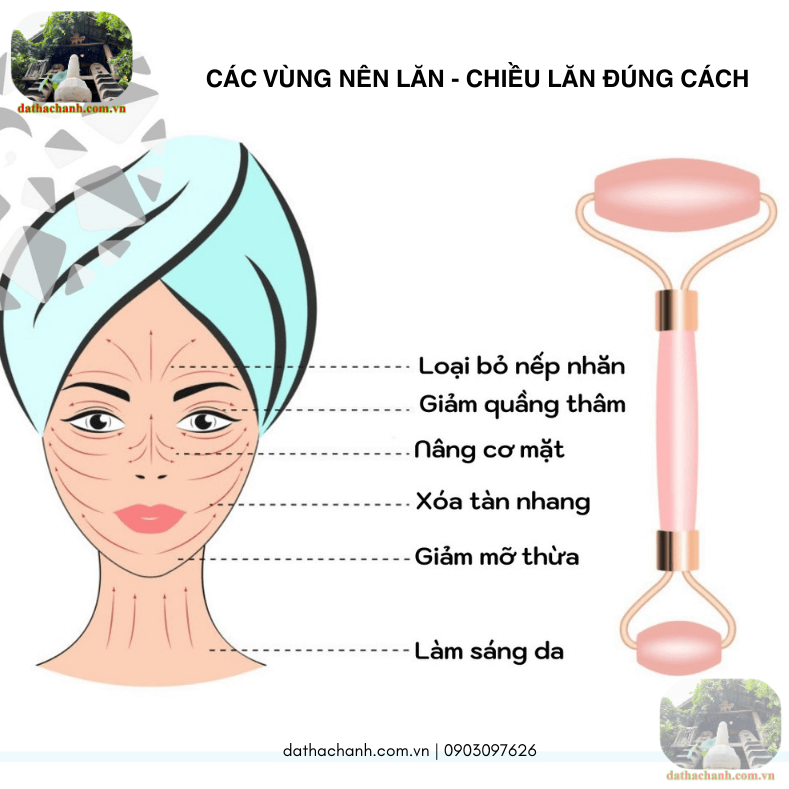 Cách nhanh nhất giúp se khít lỗ chân lông, làm làn da sáng mịn, hồng hào, chống lão hóa nhờ cây lăn mặt massage đá thạch anh hồng tự nhiên 39 cây lăn mặt massage đá thạch anh hồng