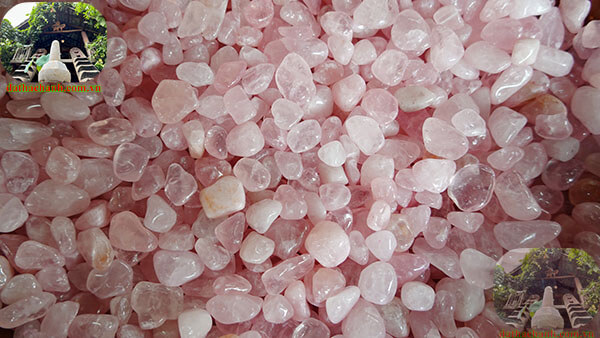 Đá thạch anh hồng thường dùng trong trấn trạch