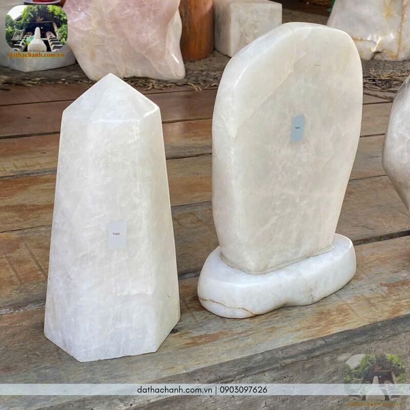 Trụ đá thạch anh trắng tự nhiên: Cân bằng năng lượng, tụ khí bình an 31 đá thạch anh trắng