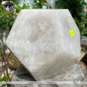 quả cầu 12 mặt đá thạch anh trắng