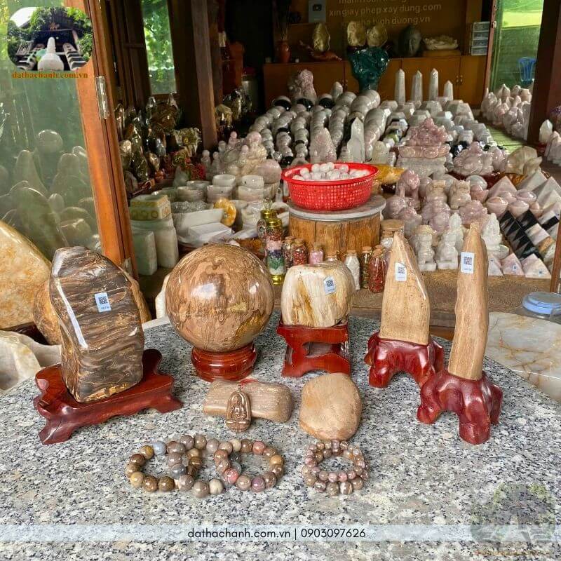 quả cầu gỗ hóa thạch