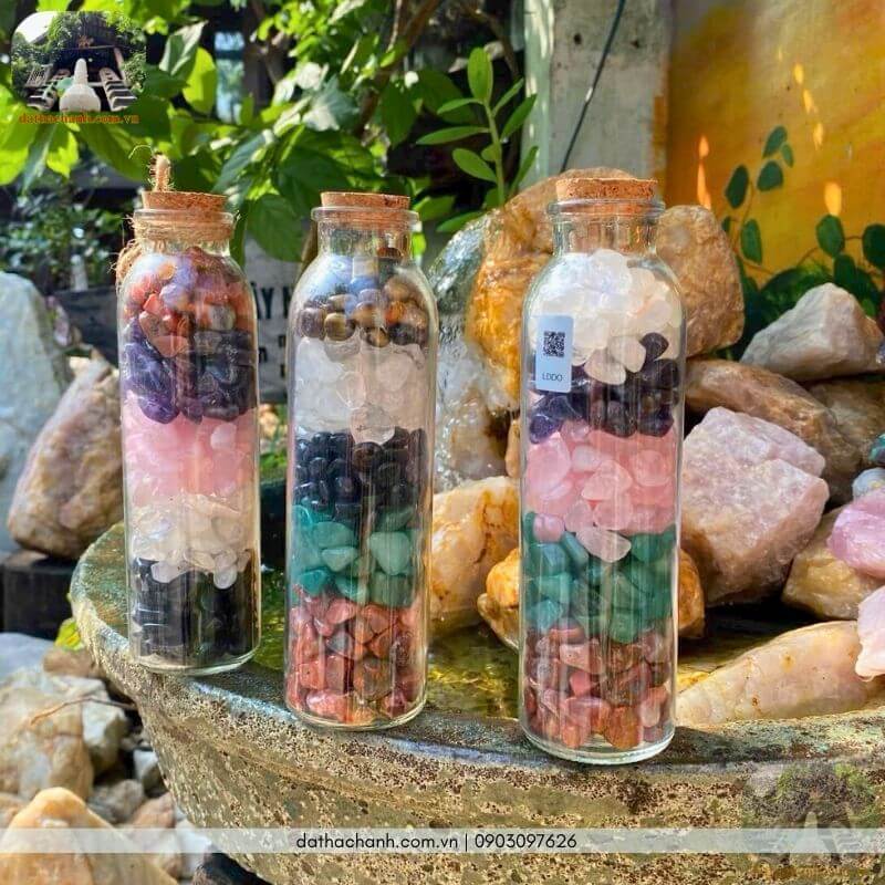 thạch anh vụn ngũ sắc