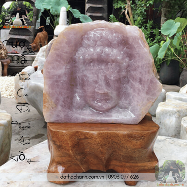 Giá tượng Phật bằng đá 