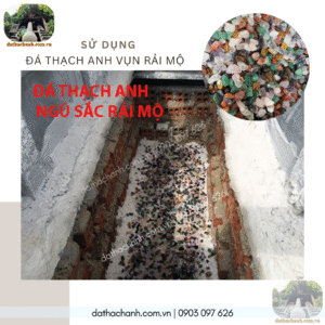 Đá thạch anh vụn rải mộ