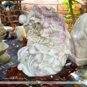 cá chép phong thủy bằng đá