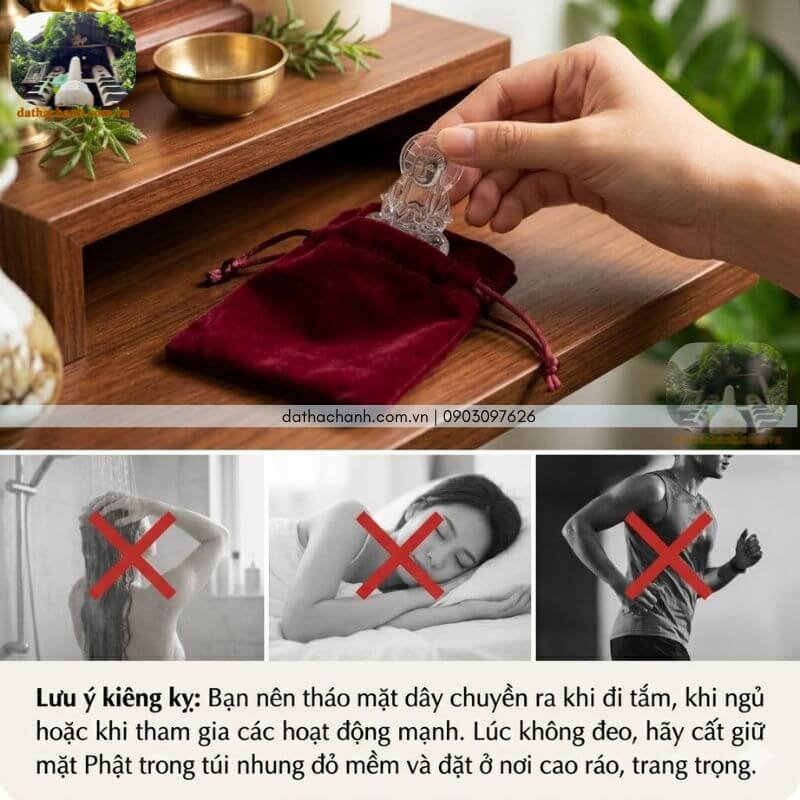 mặt dây chuyền tượng Phật Quan Âm