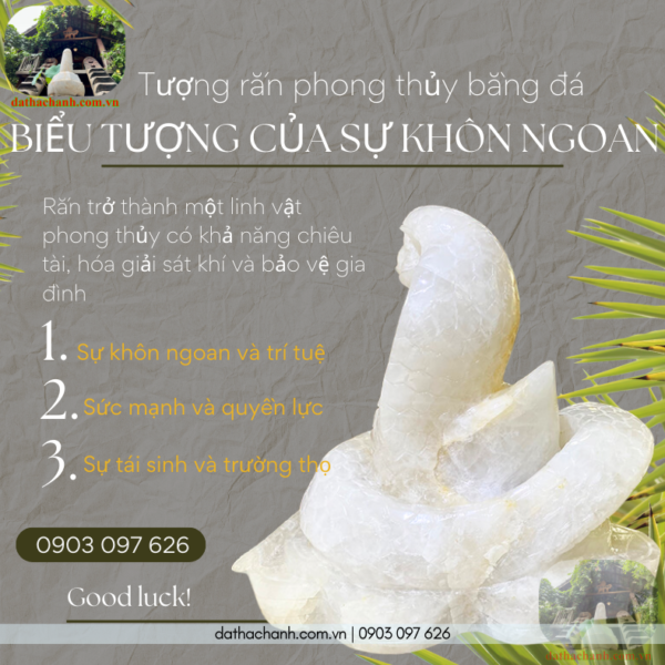 Tượng rắng phong thủy bằng đá