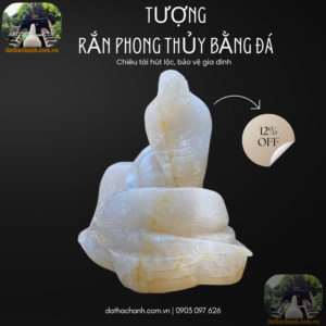 Tượng rắn phong thủy bằng đá