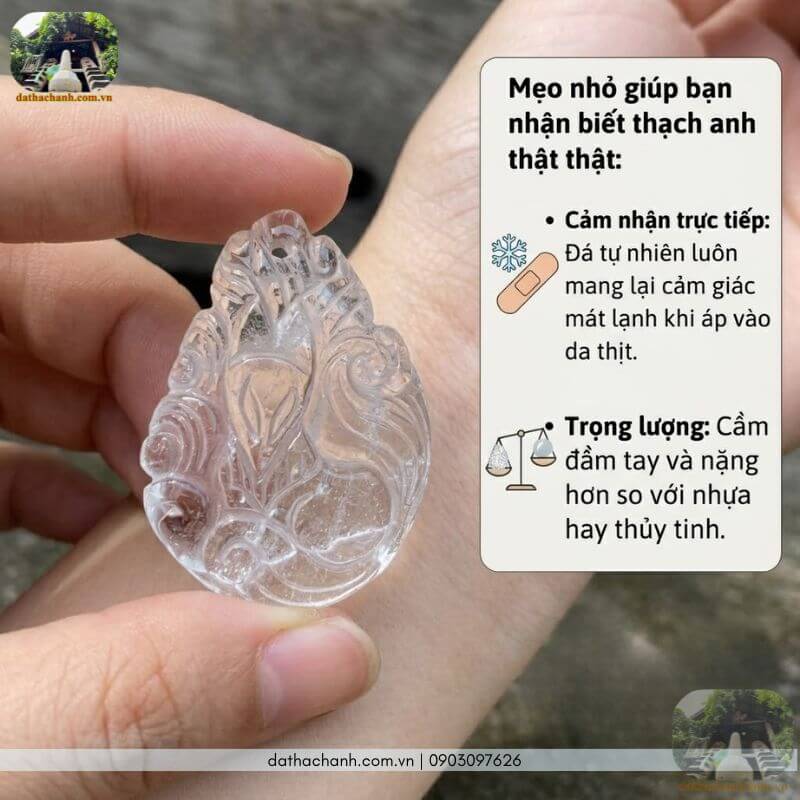 mặt dây chuyền hồ ly đá thạch anh