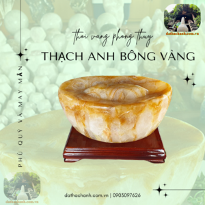 thỏi vàng thạch anh bông vàng