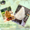 trụ đá thạch anh bông vàng