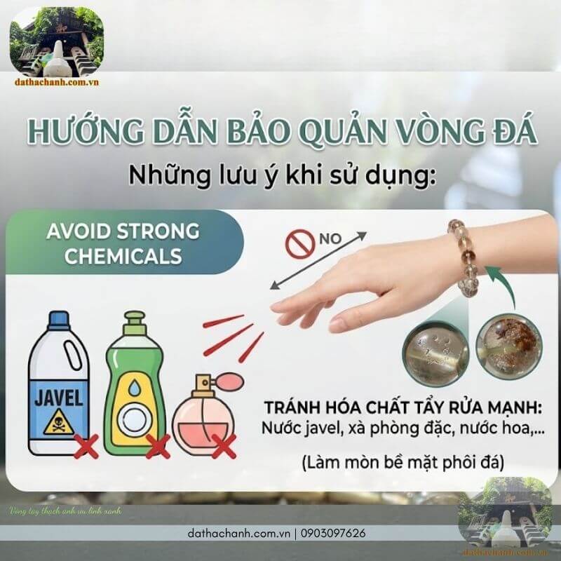 vòng tay ưu linh xanh
