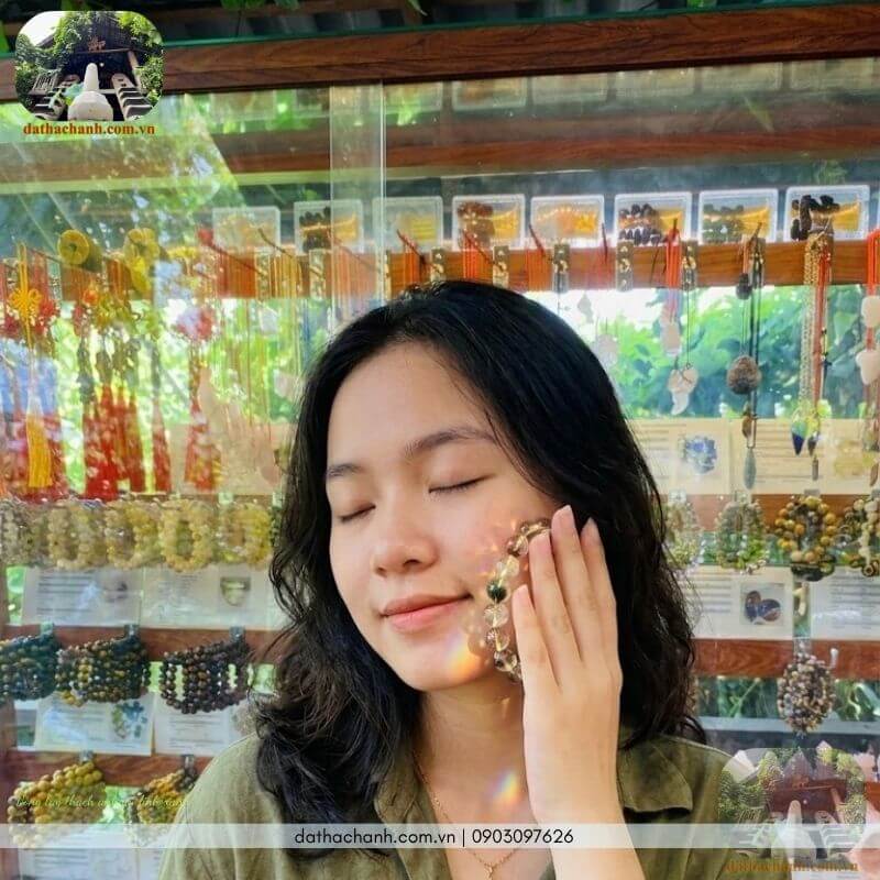 vòng tay ưu linh xanh