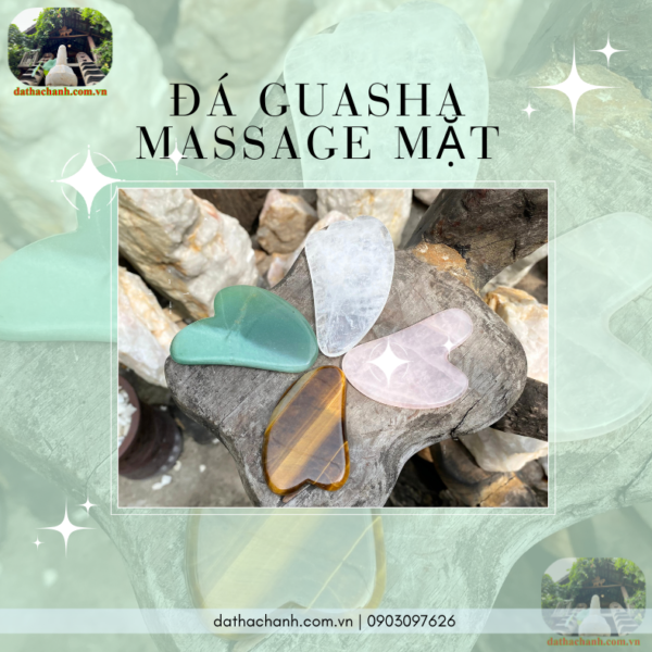 đá guasha massage mặt