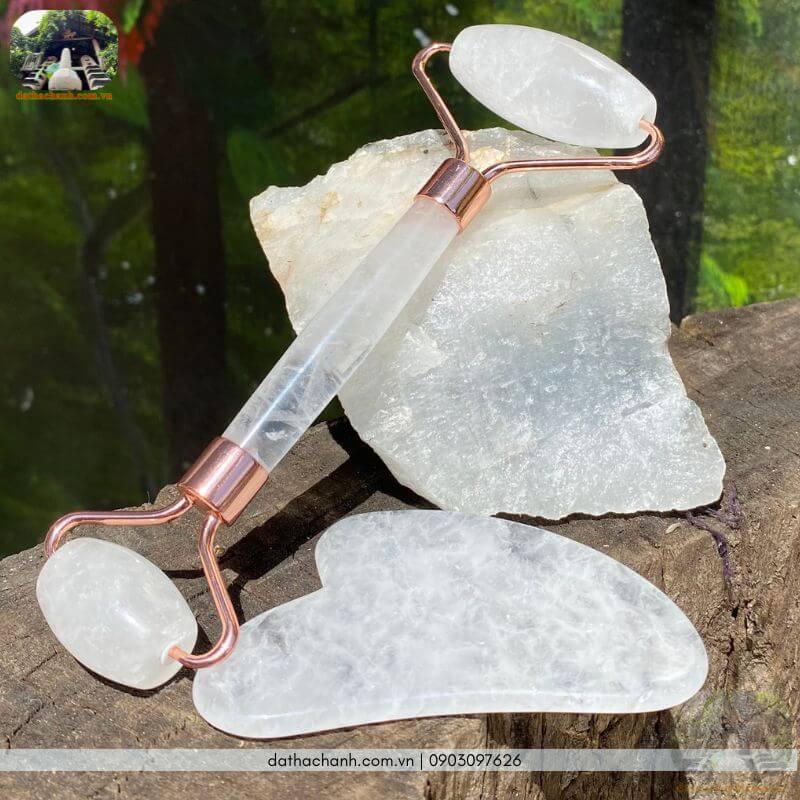 Cây lăn đá thạch anh tự nhiên, bí quyết trẻ hóa da 43 cây lăn đá thạch anh