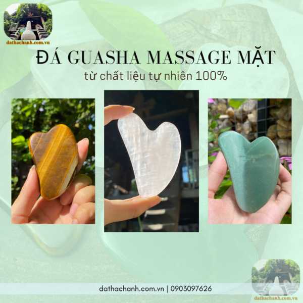 đá Guasha massage mặt