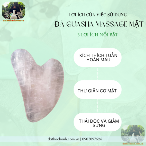 đá Guasha massage mặt