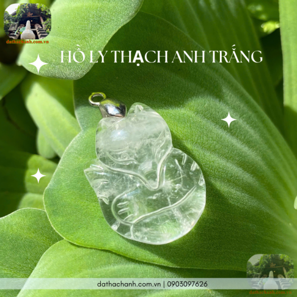 hồ ly 9 đuôi thạch anh trắng