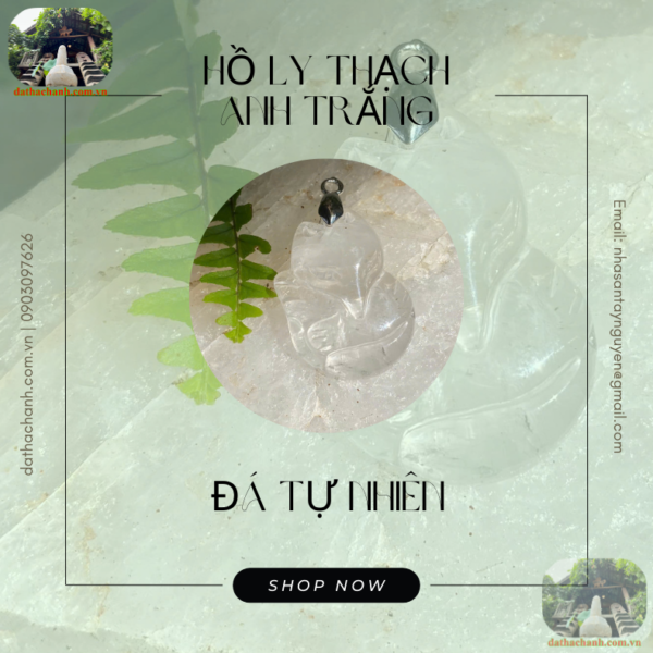 hồ ly 9 đuôi thạch anh trắng