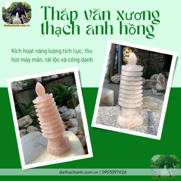 tháp văn xương thạch anh hồng