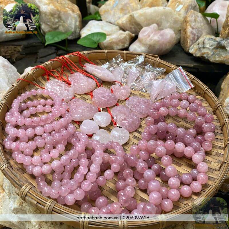 trái tim thạch anh hồng