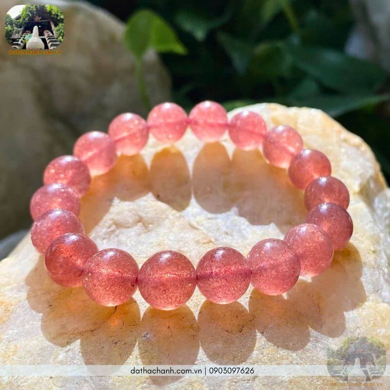 thạch anh hồng dâu tây