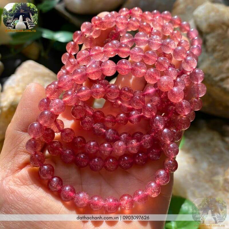 thạch anh hồng dâu tây