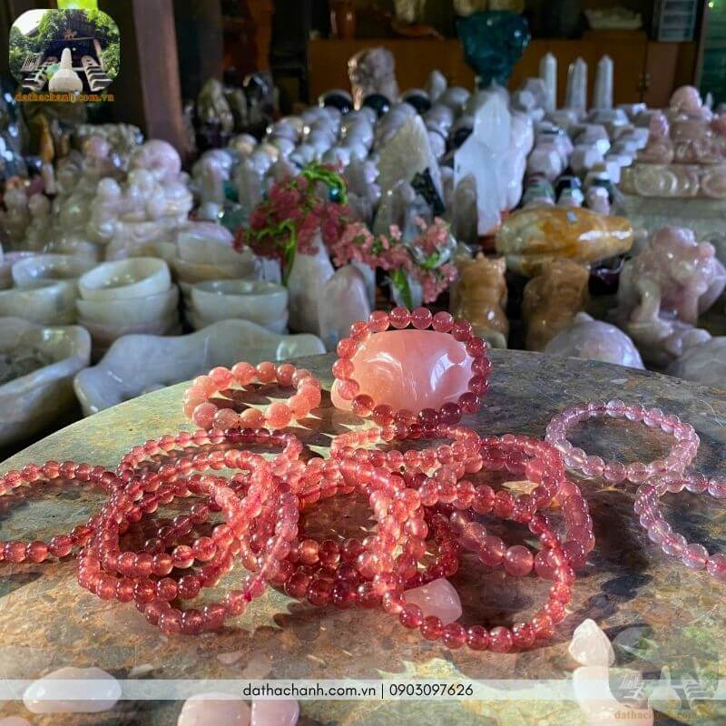 thạch anh hồng dâu tây