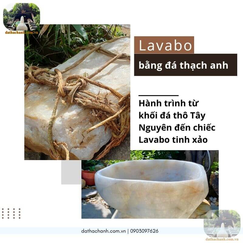 lavabo bằng đá thạch anh