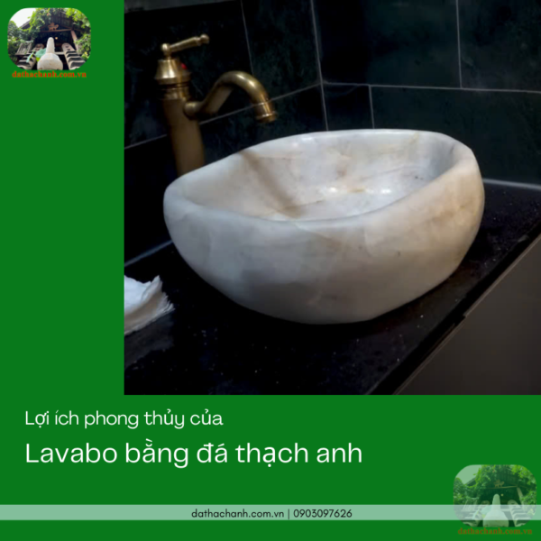 lavabo bằng đá thạch anh