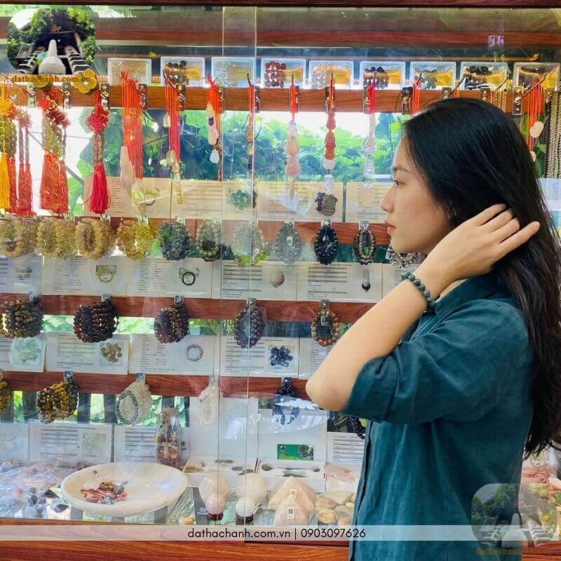 vòng tay đá canxedon