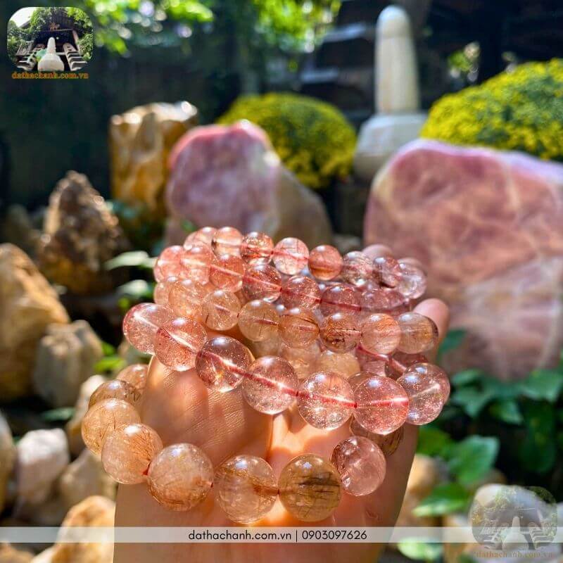 Mua vòng thạch anh tóc nâu đỏ đẹp để tăng vượng khí 29 Vòng thạch anh tóc nâu đỏ