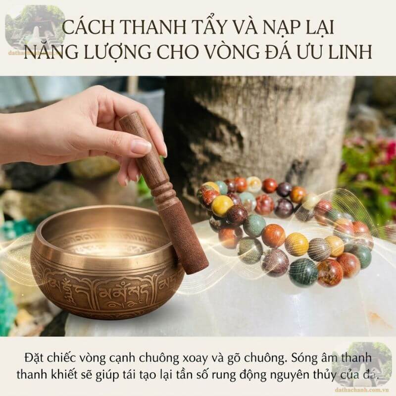 vòng đá ưu linh đa sắc