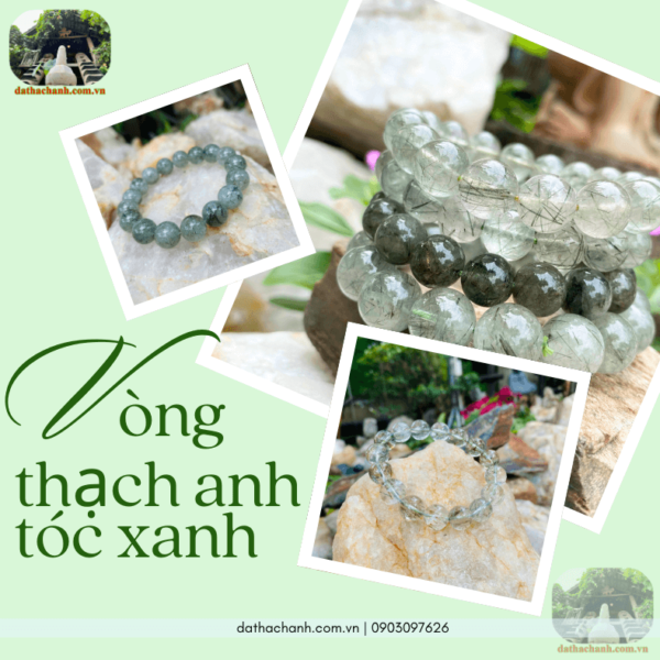 vòng thạch anh tóc xanh