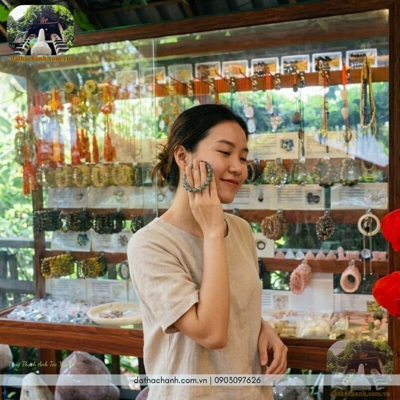 vòng thạch anh tóc xanh