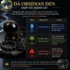 Đá obsidian đen vụn tự nhiên tại Nhà Sàn Tây Nguyên 20 Đá obsidian đen hợp mệnh gì