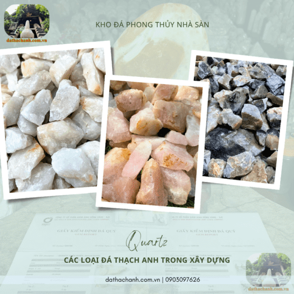 đá thạch anh trong xây dựng