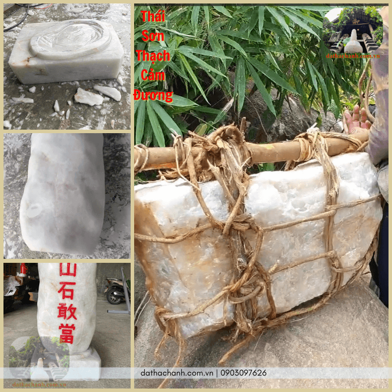 Thái sơn thạch cảm đương đá thạch anh bảo vệ gia trạch 40 Thái sơn thạch cảm đương