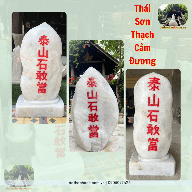 Thái sơn thạch cảm đương đá thạch anh bảo vệ gia trạch 38 Thái sơn thạch cảm đương