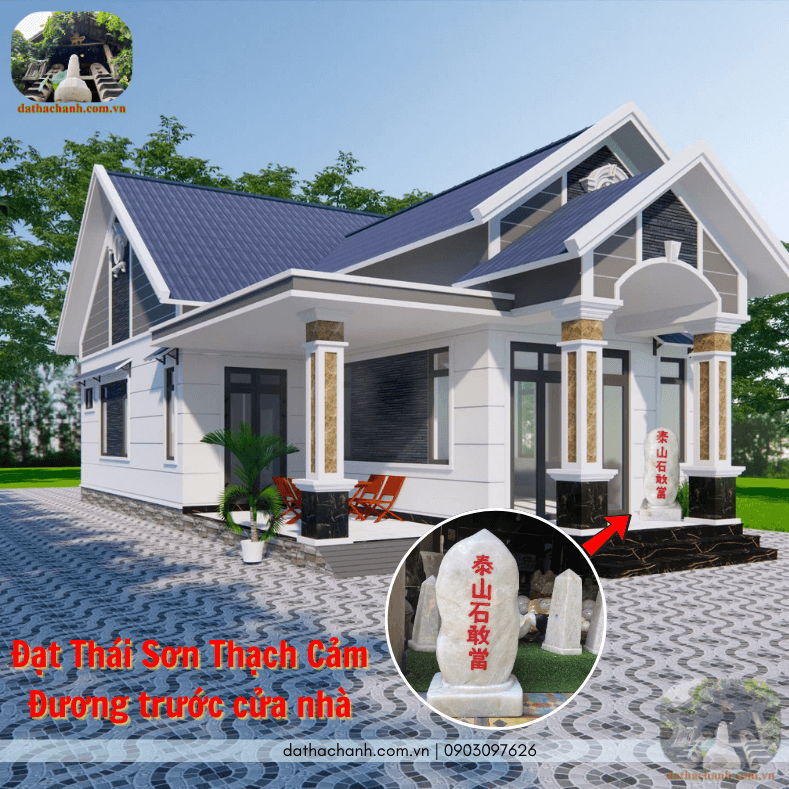 Thái sơn thạch cảm đương đá thạch anh bảo vệ gia trạch 39 Thái sơn thạch cảm đương