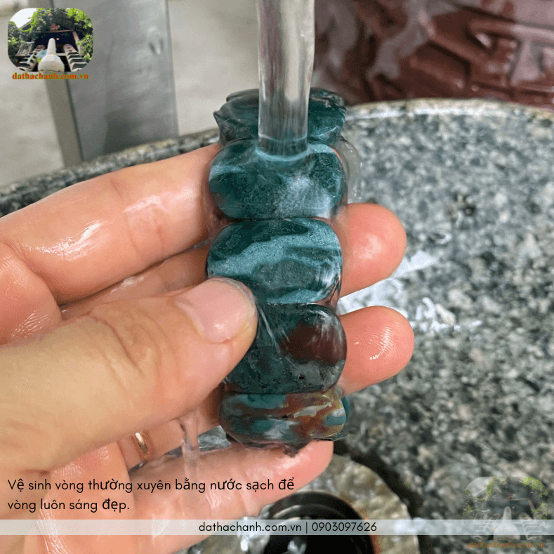 Vòng đá canxedon 25mm phong thủy, bản to cá tính 34 vòng đá Canxedon