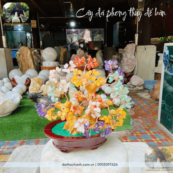cây đá phong thủy để bàn