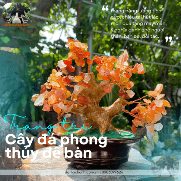 cây đá phong thủy để bàn