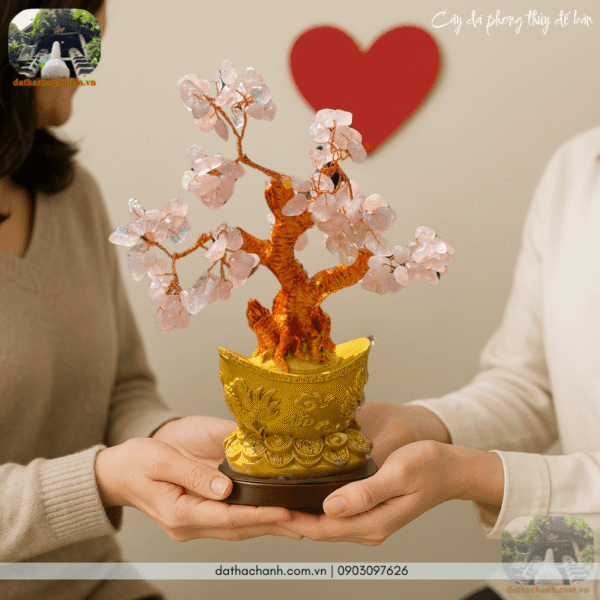 cây đá phong thủy để bàn