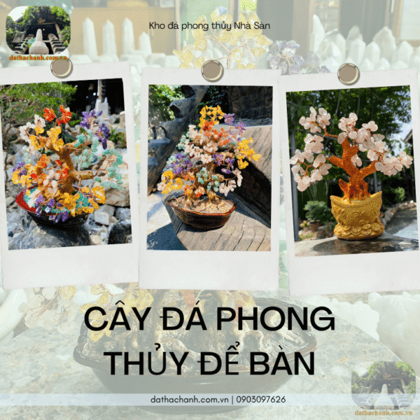 cây đá phong thủy để bàn