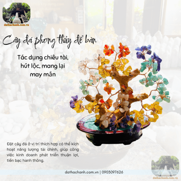 cây đá phong thủy để bàn