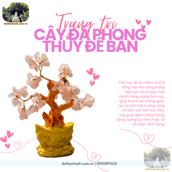 cây đá phong thủy để bàn