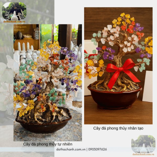cây đá phong thủy để bàn