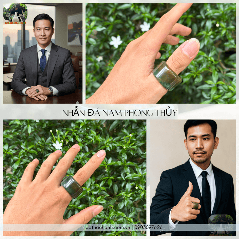 Nhẫn đá nam phong thủy cao cấp thể hiện bản lĩnh và khẳng định vị thế 36 nhẫn đá nam phong thủy