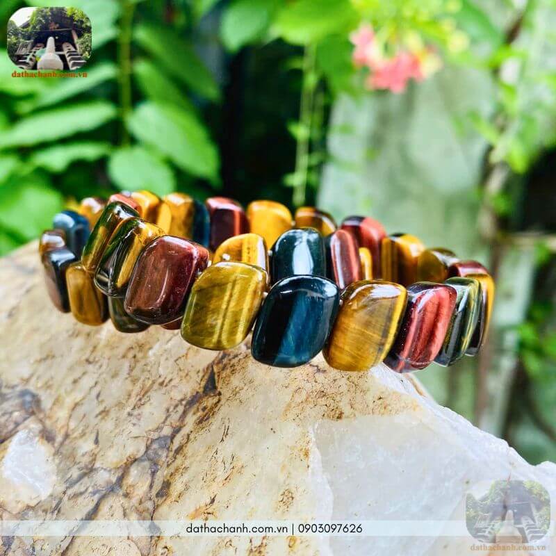 Vòng đá mắt hổ tam tài phong thủy, chiêu tài, hóa sát, thu hút vượng khí 43 vòng đá mắt hổ tam tài